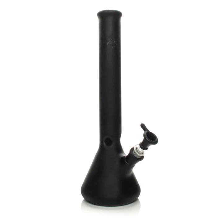 14" Frosted Black Beaker Tube