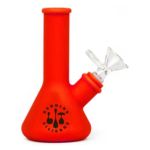5" Beaker Water Pipe - Red
