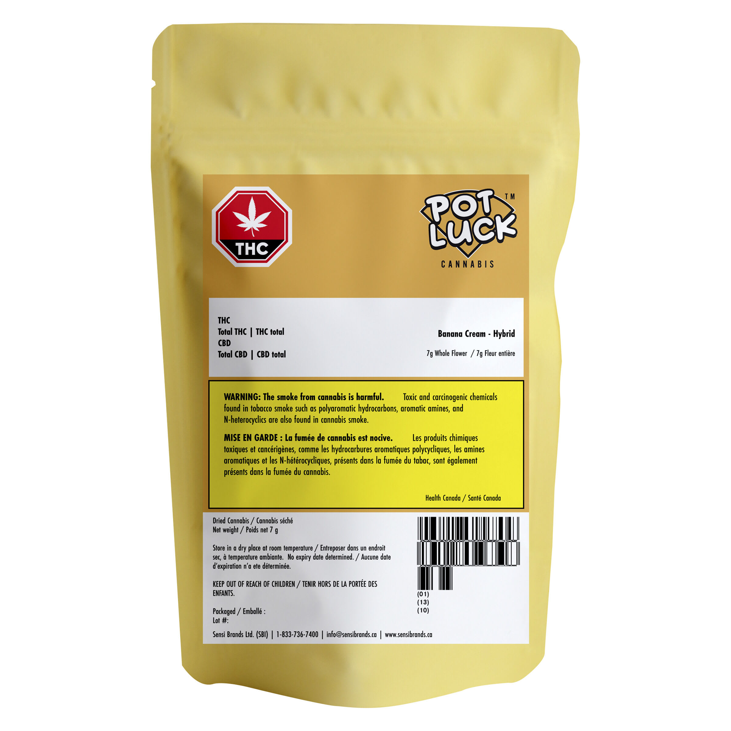 Potluck - Banana Cream 7g Dried Flower