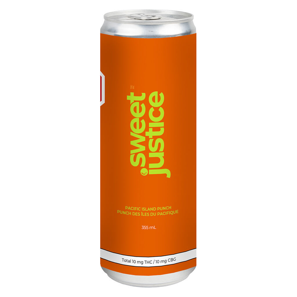 Sweet Justice - Pacific Island Punch 10THC + 10CBG 355ml Beverages