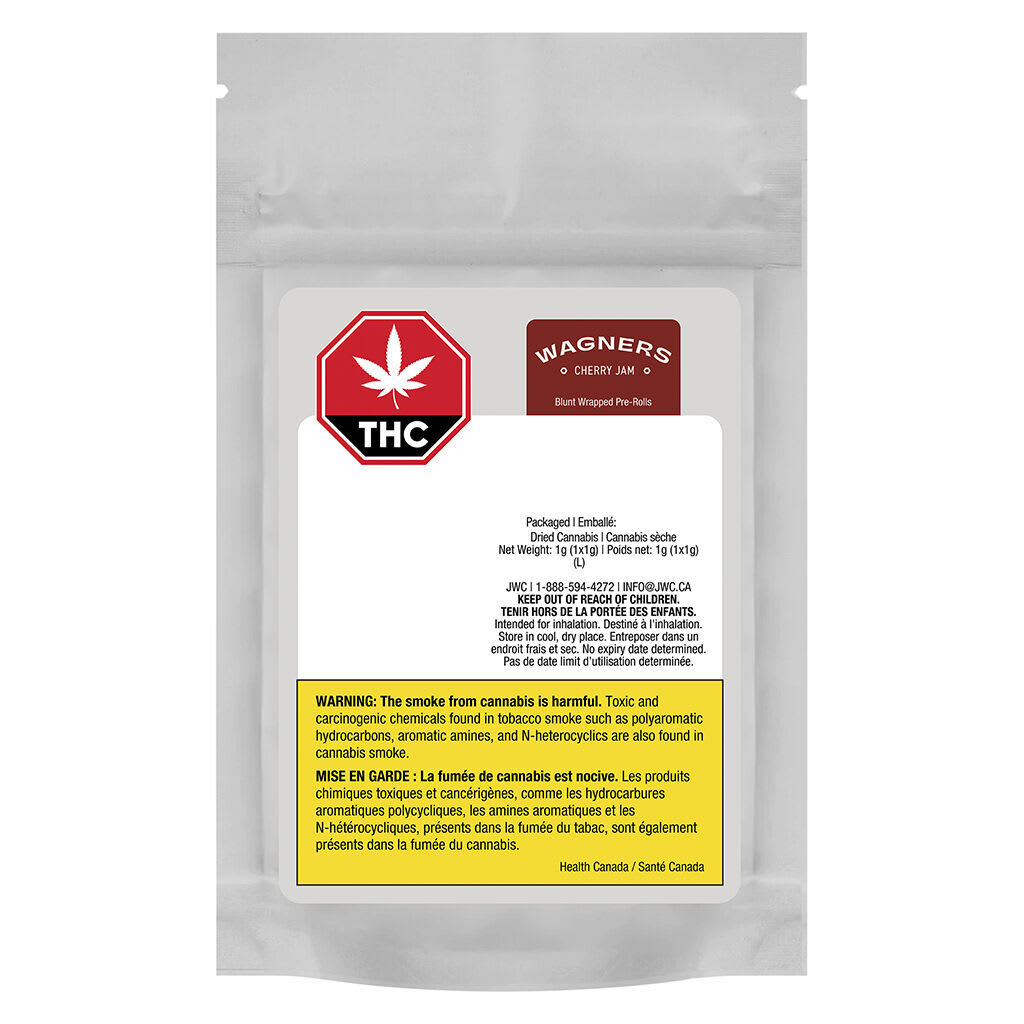 Wagners - Cherry Jam Blunt Wrapped Pre-Roll - 1x1g