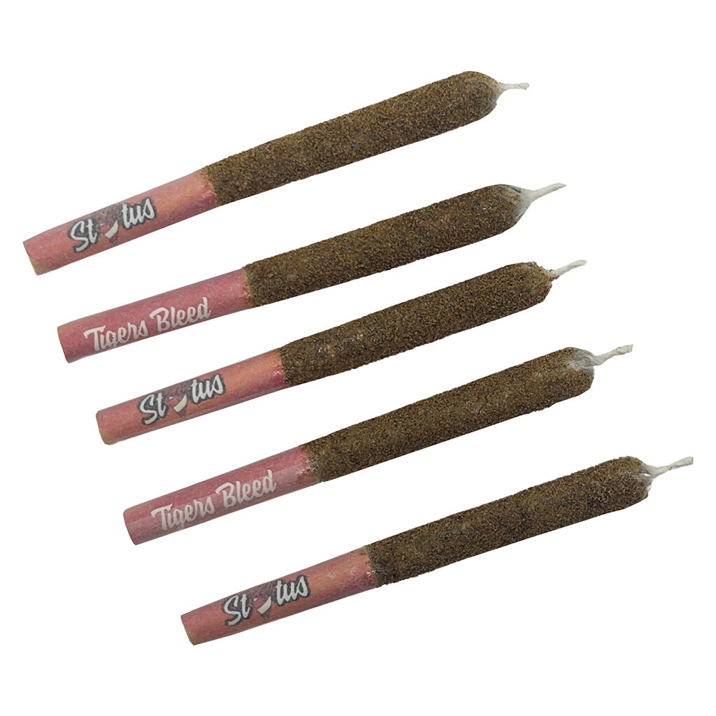 Status - Tigers Bleed Liquid Diamond Infused Kief Coated Pre-Roll 5x0.25g Resin