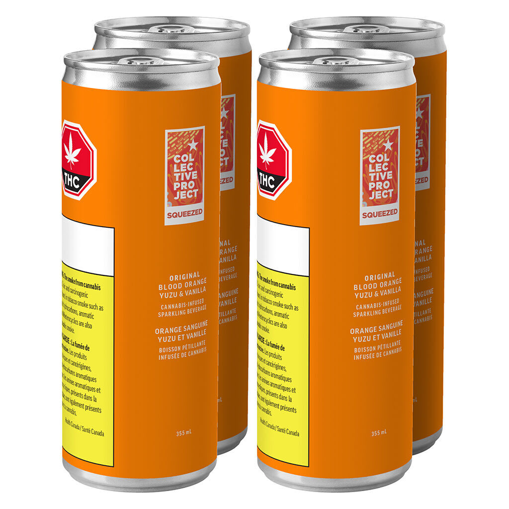 Collective Project - Original Blood Orange Yuzu & Vanilla Sparkling Juice 4x355ml