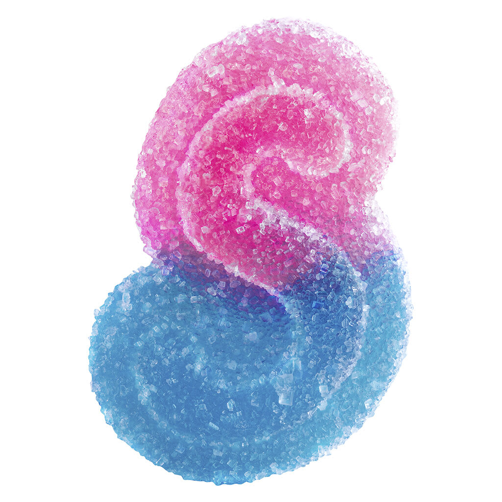 Spinach Sourz - Fully Blasted Blue Raspberry Watermelon Gummies 10x1 Pack