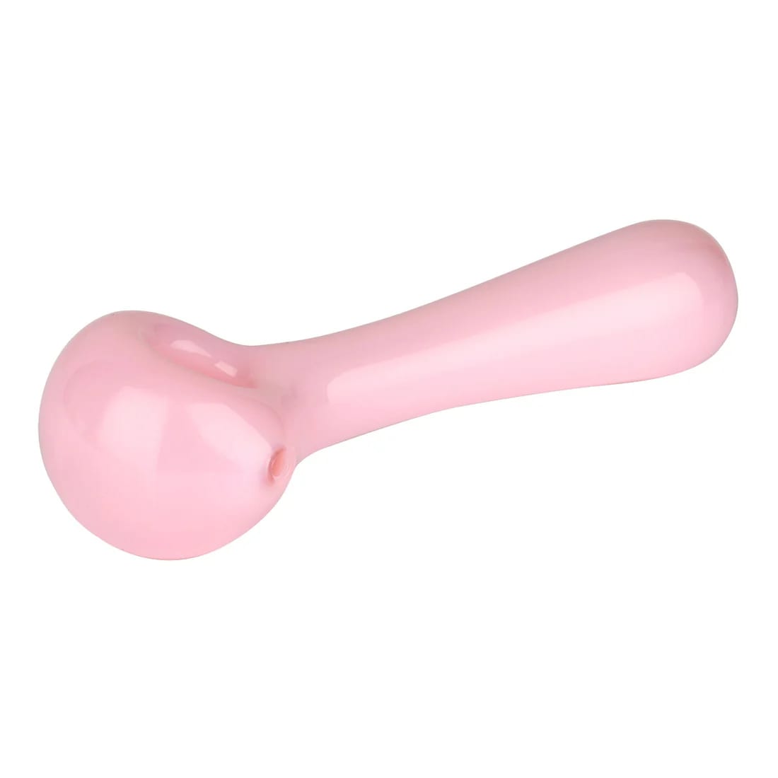 4.5" Solid Colour Spoon Hand Pipe - Pink