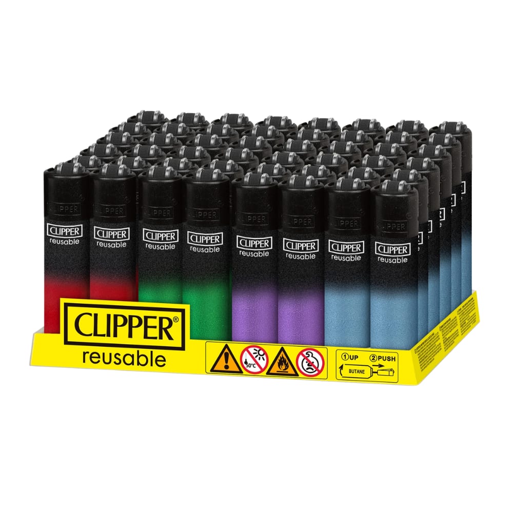 Clipper Black Crystal Gradient Lighters