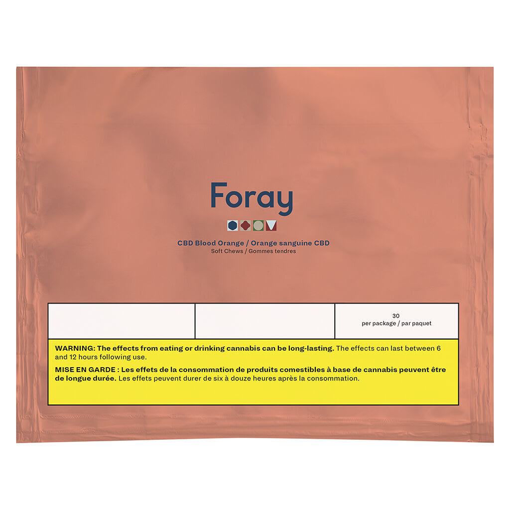 Foray - CBD Blood Orange Soft Chews - 30 Pack