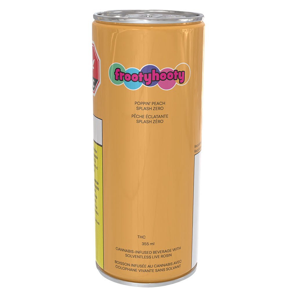 frootyhooty - Poppin Peach Splash Zero 355ml Beverages