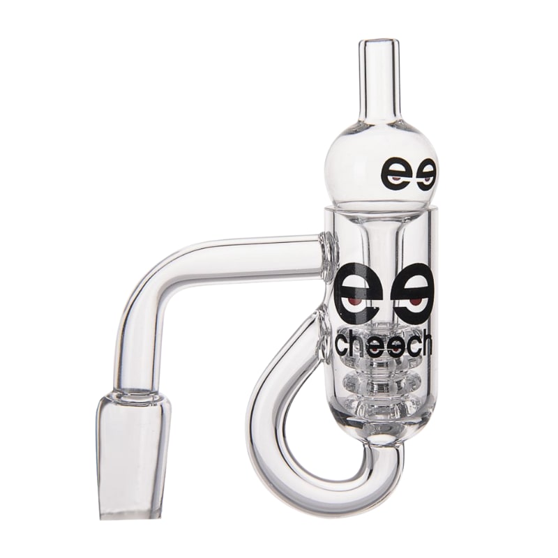 14mm 90 Degree Cheech Female Diamond Knot Loop Recycler Banger