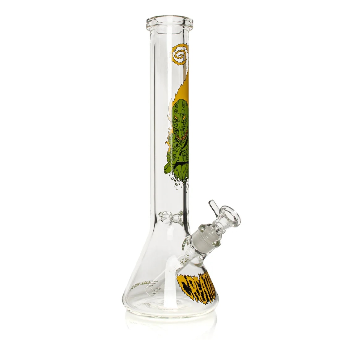 15" 7mm Thick Goblin Beaker Base Water Pipe - Clear