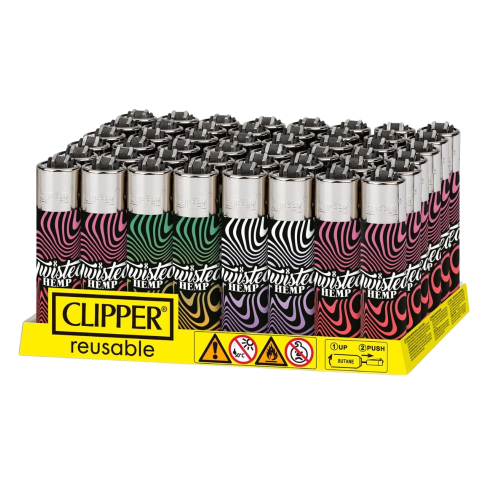 Clipper Twisted Hemp Swirl Lighters