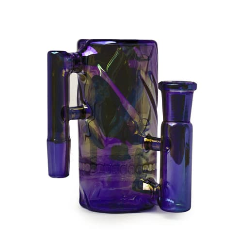 14mm 90 Degree Terminator Twist Tube Ash Catcher - Blue
