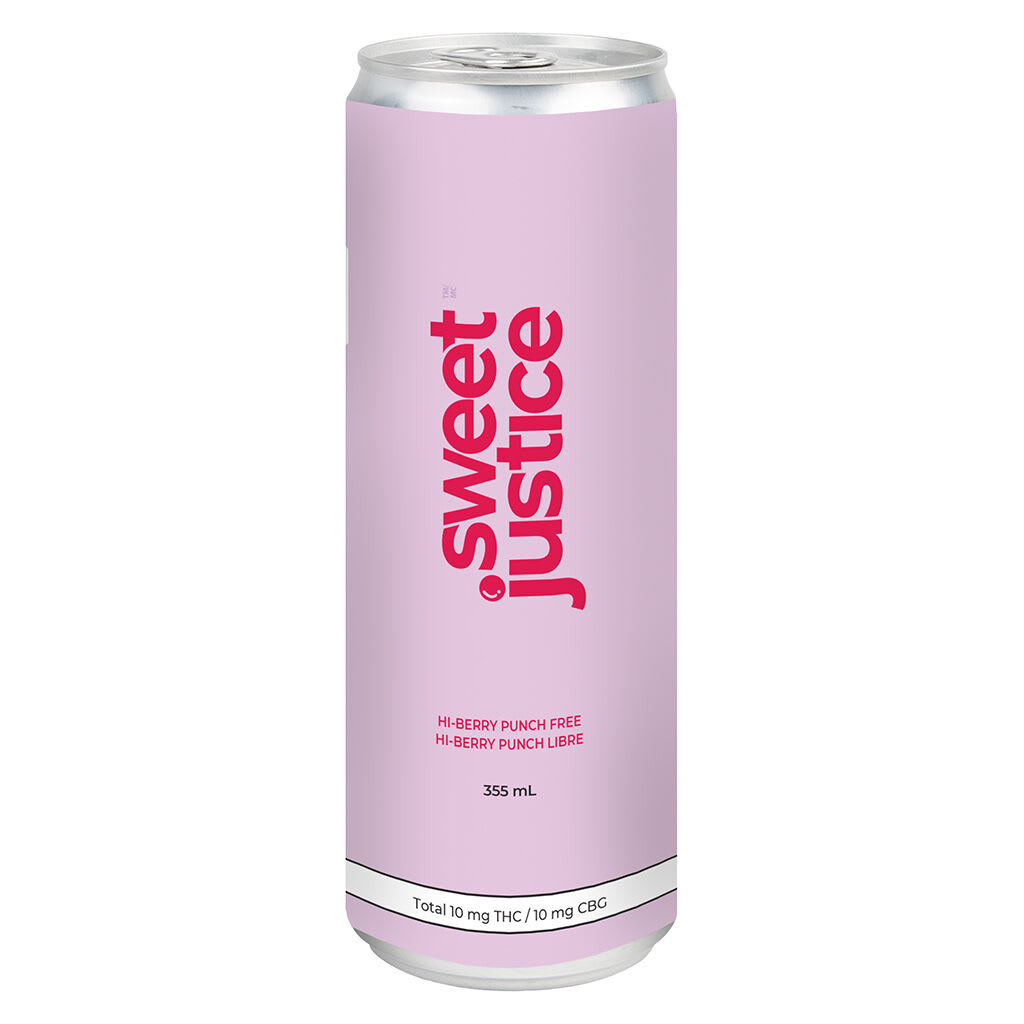 Sweet Justice - Hi-Berry Punch FREE 10THC + 10CBG 355ml