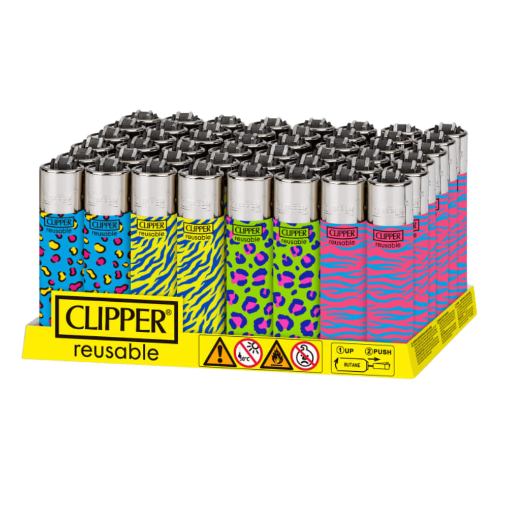 Clipper Pop Animal Print Lighters