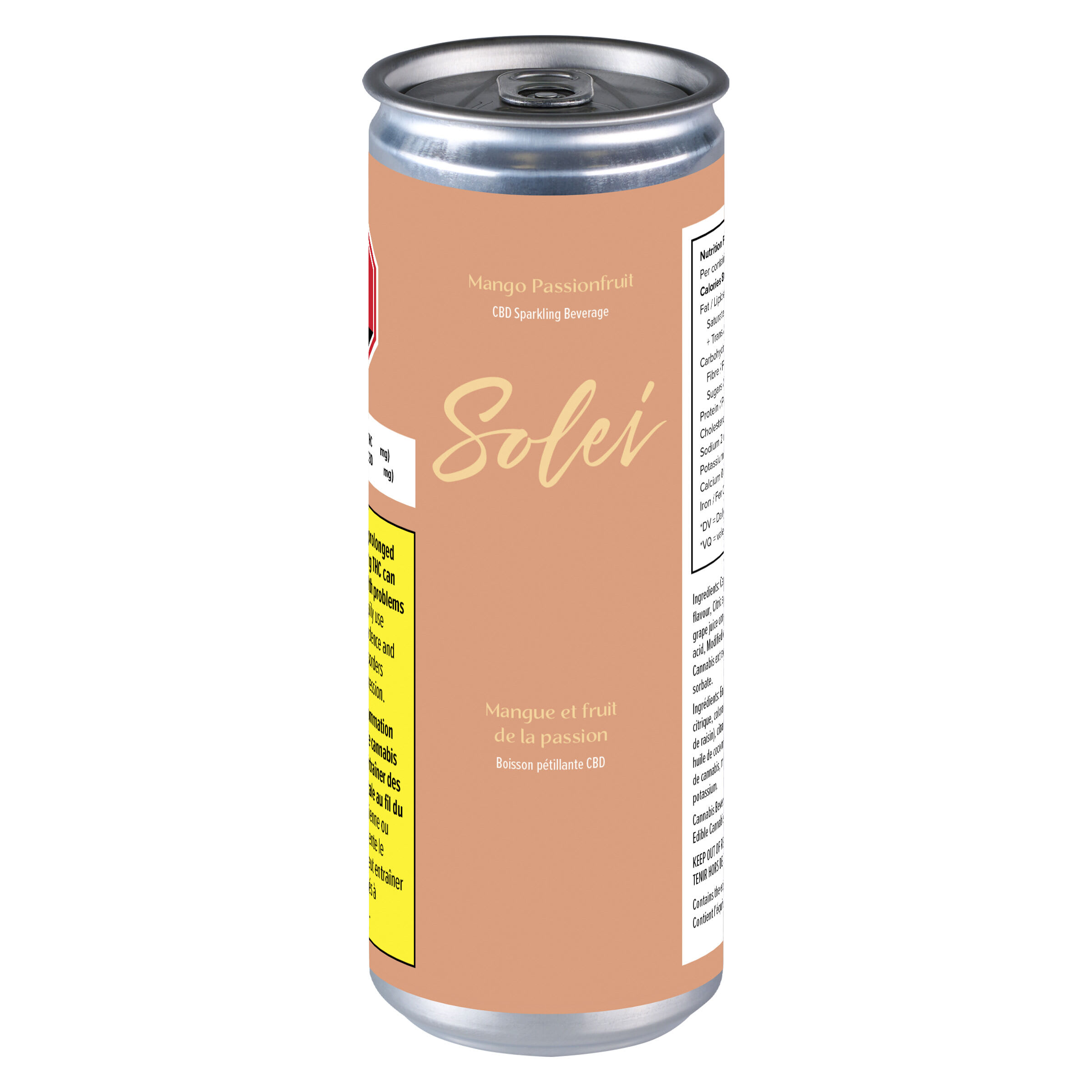 Solei - Mango Passionfruit CBD Sparkling Beverage - 355ml