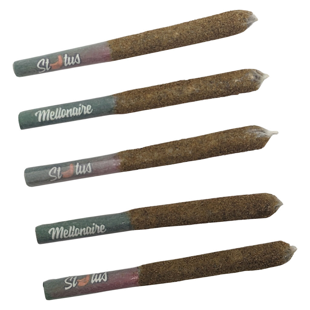 Status - Mellonaire Liquid Diamond Infused Kief Coated Pre-Roll 5x0.25g