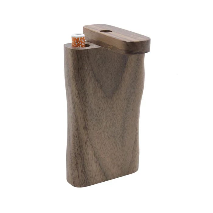 Wood Dugout w/ Cigarette bat - Walnut - 4"