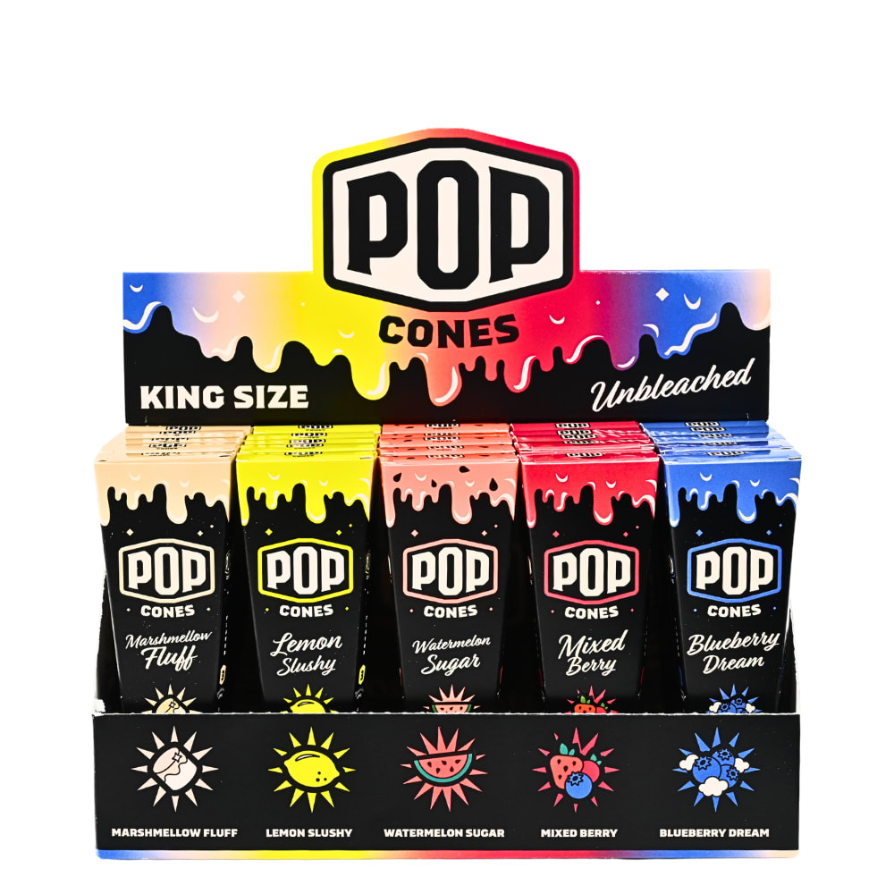 Pop Cones King Size Unbleached Variety Pack 2.0 Pre-rolled Cones