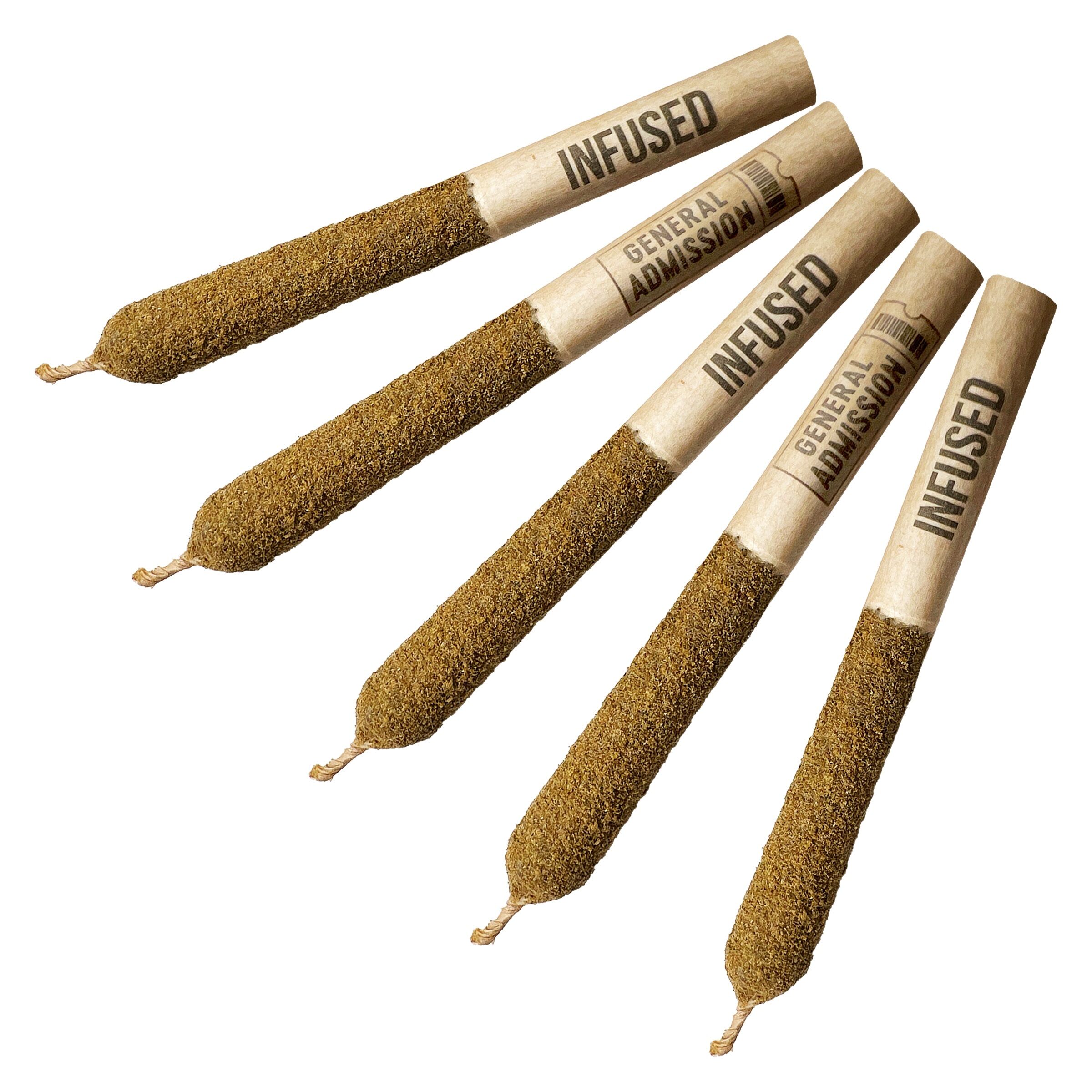 General Admission - Taster Pack Distillate Infused Pre-Roll 5x0.5g