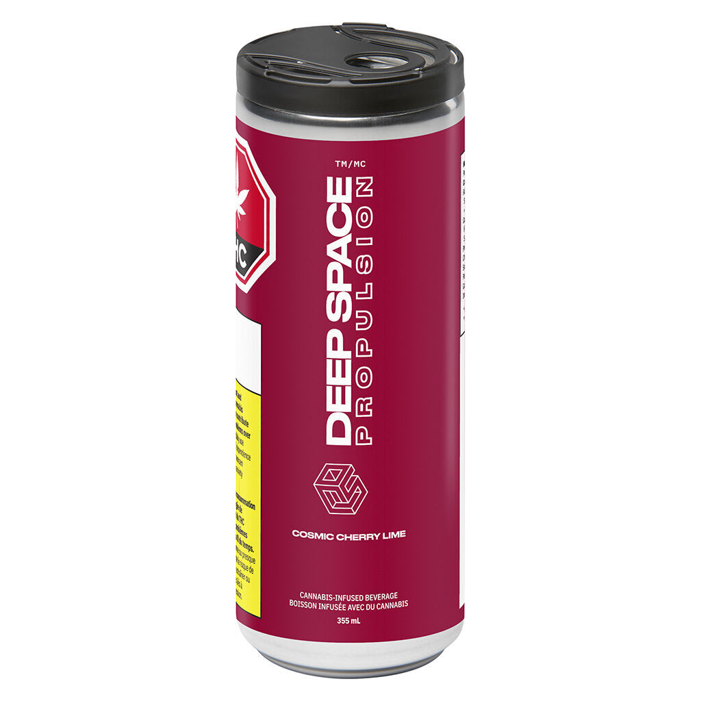 Deep Space Propulsion - Cosmic Cherry Lime THC + CBG + Caffeine - 355ml