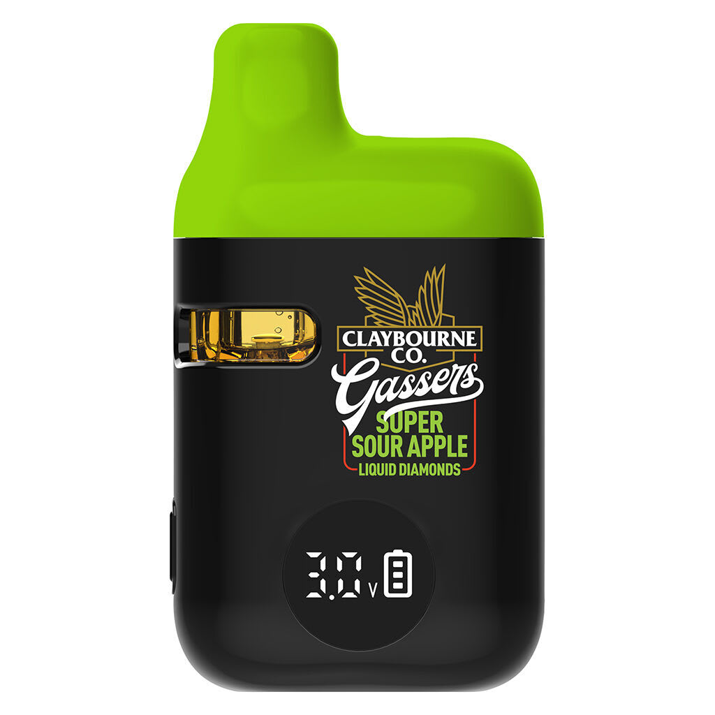 Claybourne - Gassers Super Sour Apple Liquid Diamonds AIO 0.95g