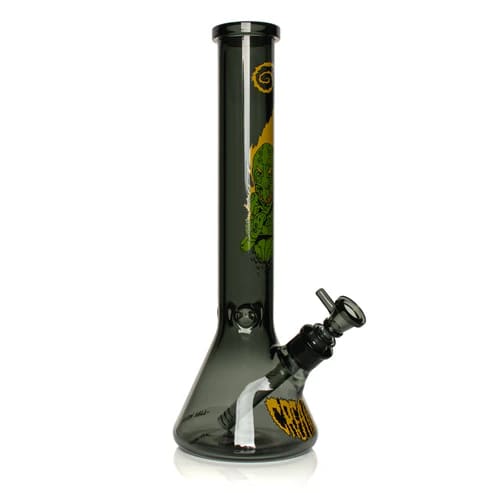15" 7mm Thick Goblin Beaker Base Water Pipe - Smoke