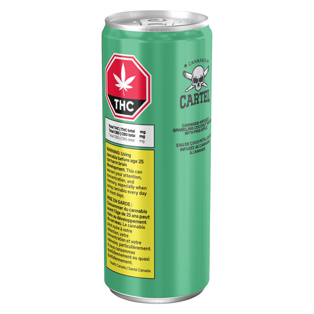 Cannabis Cartel - Sparkling Coconut Water with Pineapple 355ml