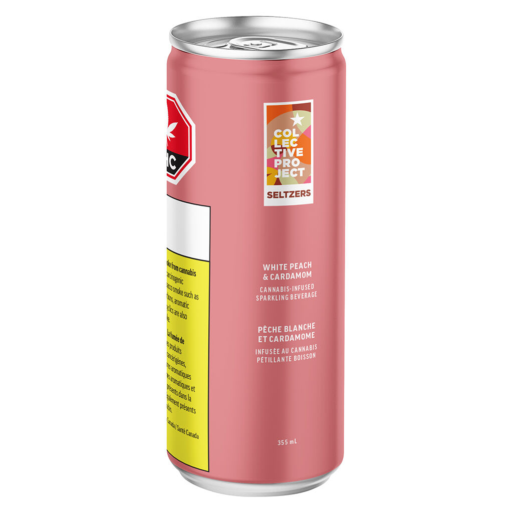 Collective Project - White Peach & Cardamom Sparkling Botanical Water - 355ml