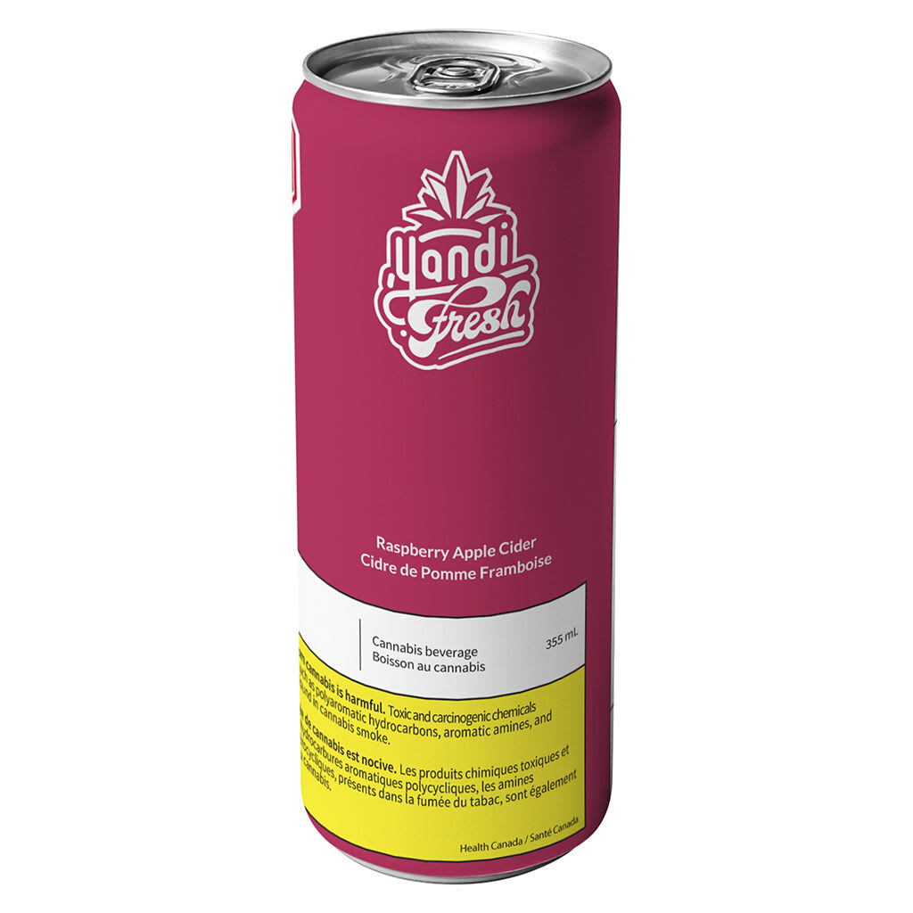 Province Brands - Yandi Fresh THC Infused Raspberry Apple Cider - 355ml