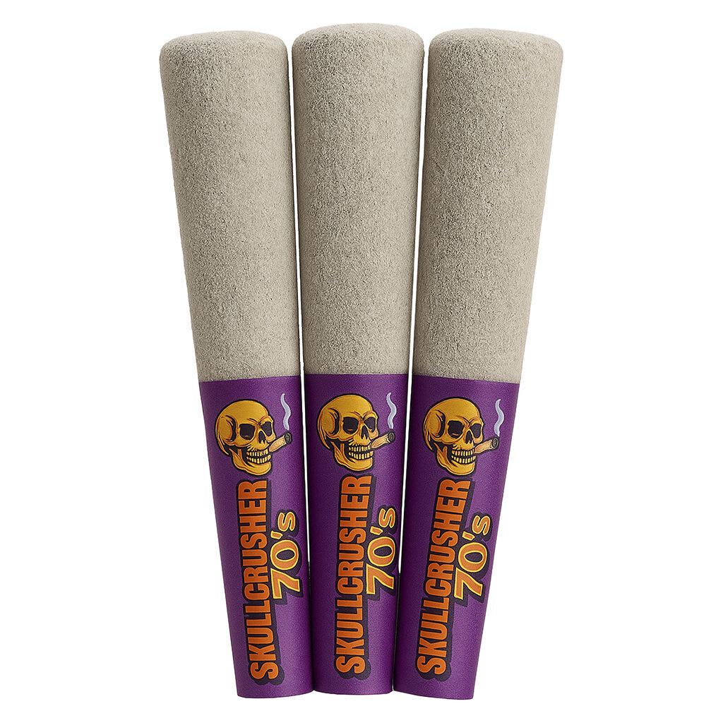Skullcrusher by RAD - Iced Raspberry Quad Diamond Infused Pre-Roll 3x0.45g