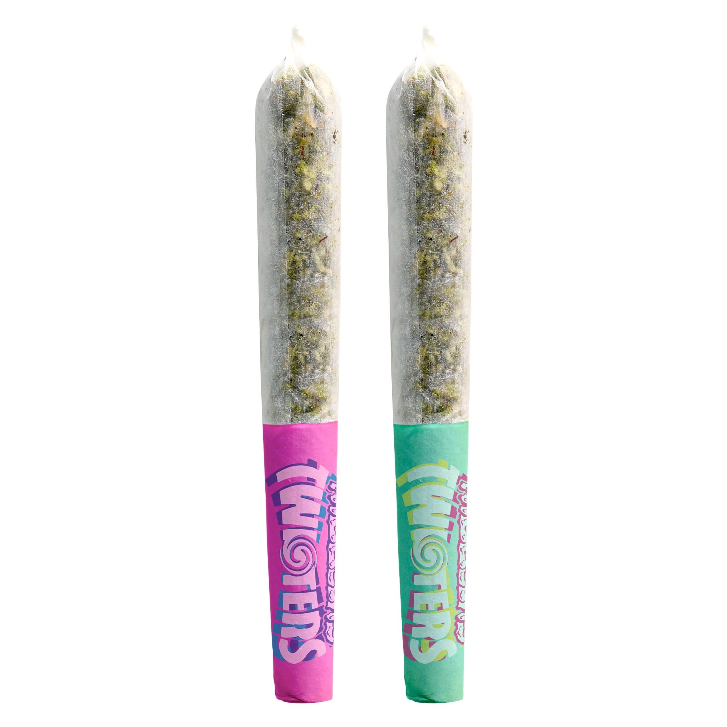 Rizzlers - Twisters - Rainbow Booty + Bubba Bomb Infused Pre-Roll 2x0.5g