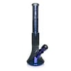 19 7mm Thick Metallic Terminator Finish Revolution Dual Chamber Bell Base Water Pipe