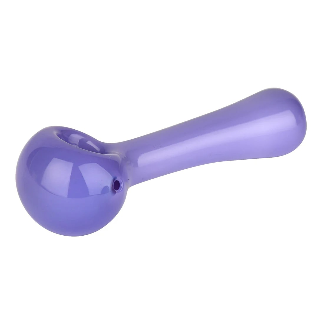4.5" Solid Colour Spoon Hand Pipe - Purple