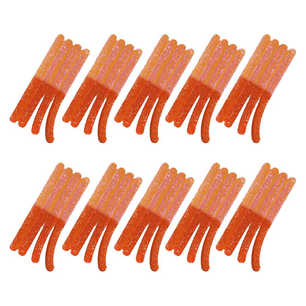 Olli Stikistix - 100 THC CBG CBN CBD Multipack Sour Fizzy Peach Lemonade 10x1 Pack Soft Chews