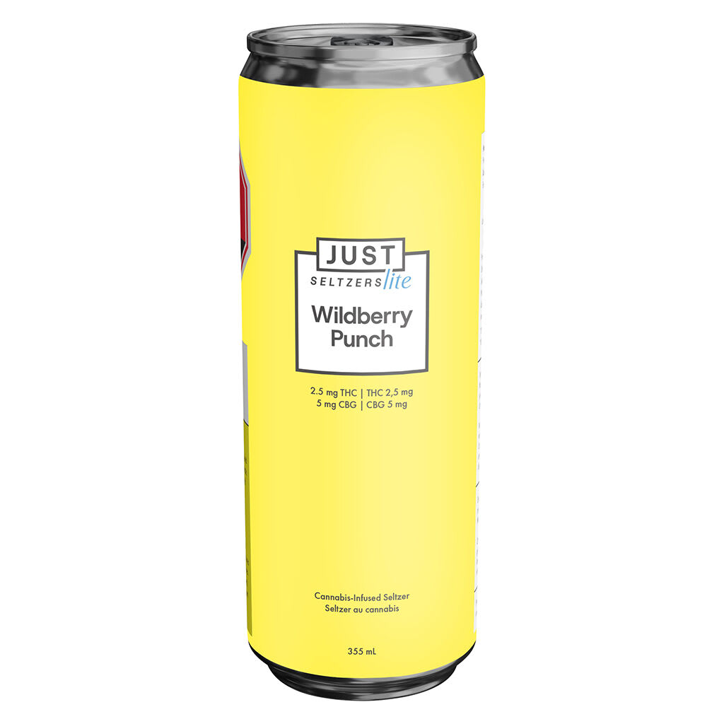 Just Seltzers Lite - Wildberry Punch 2.5 THC/5 CBG Seltzer 355ml