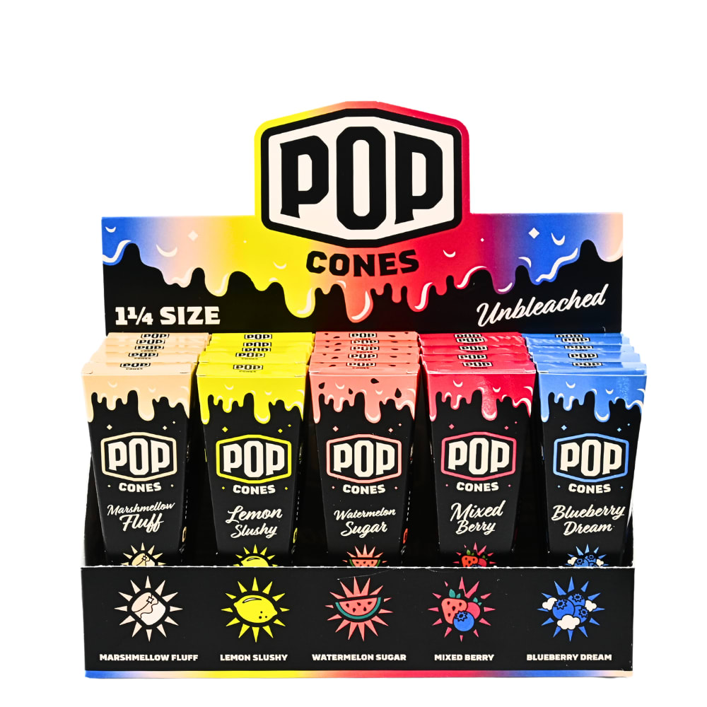 Pop Cones 1 1/4 Unbleached Variety Pack 2.0 Pre-rolled Cones