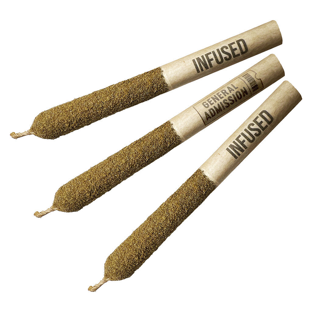 General Admission - Blue Razz Distillate Infused Pre-roll - 3x0.5g